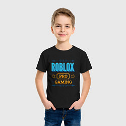 Футболка хлопковая детская Игра Roblox PRO Gaming, цвет: черный — фото 2