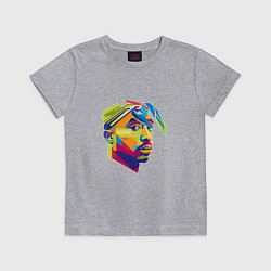 Футболка хлопковая детская 2PAC Style, цвет: меланж
