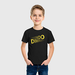 Футболка хлопковая детская Crecsendo diminuendo, цвет: черный — фото 2