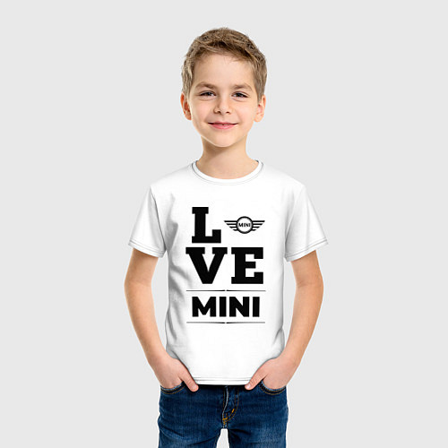 Детская футболка Mini Love Classic / Белый – фото 3