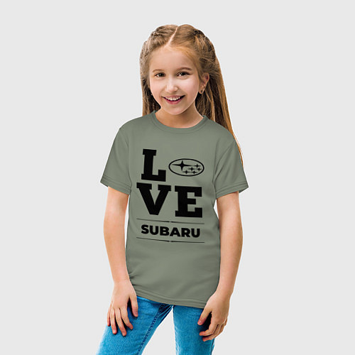 Детская футболка Subaru Love Classic / Авокадо – фото 4