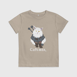 Футболка хлопковая детская Котьмак, цвет: миндальный