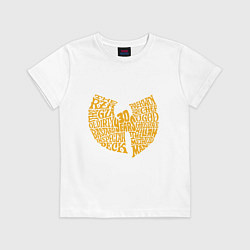 Футболка хлопковая детская Wu-Tang - 30 Years, цвет: белый