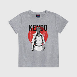 Футболка хлопковая детская Kendo, цвет: меланж