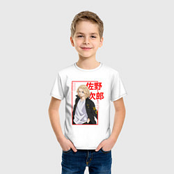 Футболка хлопковая детская МАЙКИ - САНО МАНДЗИРО ТОКИЙСКИЕ МСТИТЕЛИ, цвет: белый — фото 2