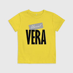 Футболка хлопковая детская Нереальная Вера, цвет: желтый