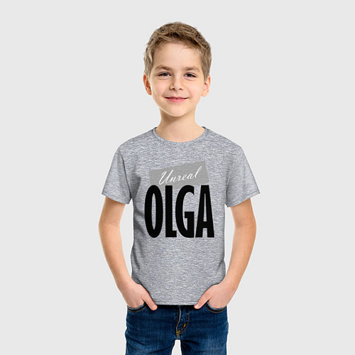 Детская футболка Unreal Olga / Меланж – фото 3