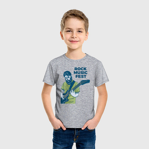 Детская футболка Музыкальный Рок Фест / Меланж – фото 3