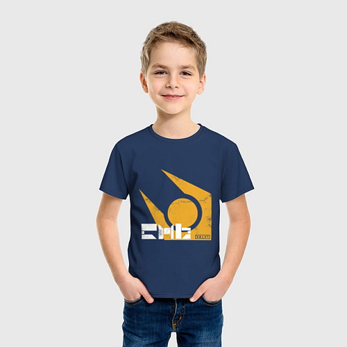 Детская футболка Half life - city 17 / Тёмно-синий – фото 3