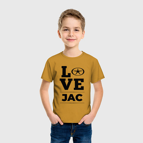 Детская футболка JAC Love Classic / Горчичный – фото 3