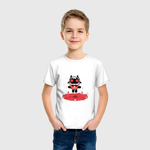 Детская футболка Cult of the Lamb / Белый – фото 3