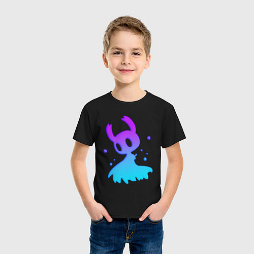 Детская футболка Hollow Knight - The Knight неон / Черный – фото 3