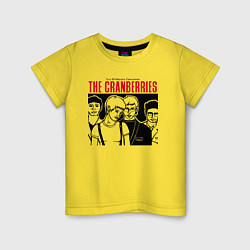 Футболка хлопковая детская Sus 50 mejores canciones - The Cranberries, цвет: желтый