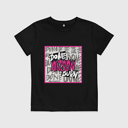 Футболка хлопковая детская Arson j-hope BTS, цвет: черный