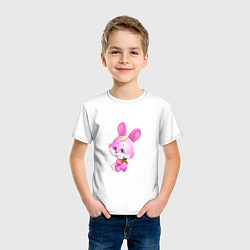 Футболка хлопковая детская Hare a carrot, цвет: белый — фото 2