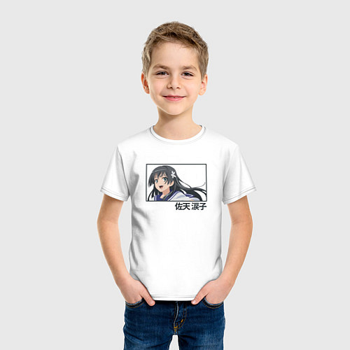 Детская футболка Руико Сатэн - Некий научный Рейлган / Белый – фото 3