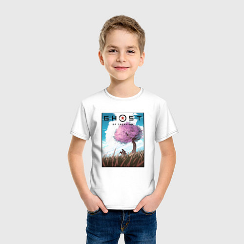 Детская футболка Природа Цусимы / Белый – фото 3