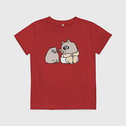 Футболка хлопковая детская Малыш иноске, цвет: красный