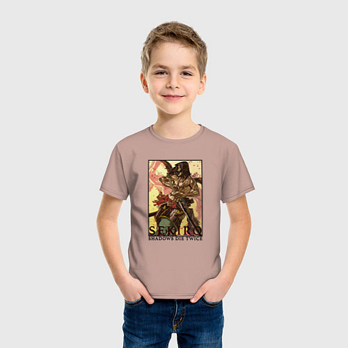 Детская футболка Красавец Секиро / Пыльно-розовый – фото 3