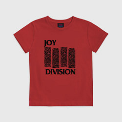 Футболка хлопковая детская Joy Division - rock, цвет: красный