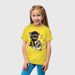 Футболка хлопковая детская Shadow shaman, цвет: желтый — фото 2