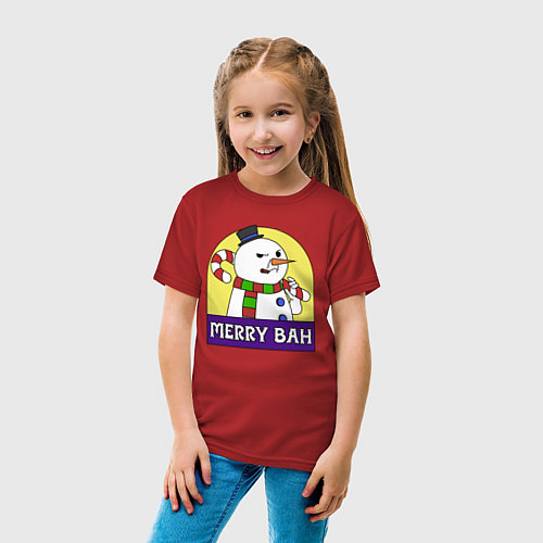 Детская футболка Merry Bah / Красный – фото 4
