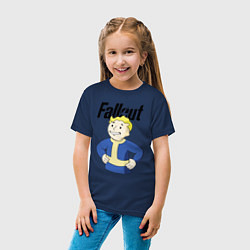 Футболка хлопковая детская Fallout blondie boy, цвет: тёмно-синий — фото 2