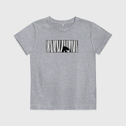 Футболка хлопковая детская Медведь в берёзах, цвет: меланж