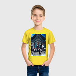 Футболка хлопковая детская Stray Kids Thunderous, цвет: желтый — фото 2