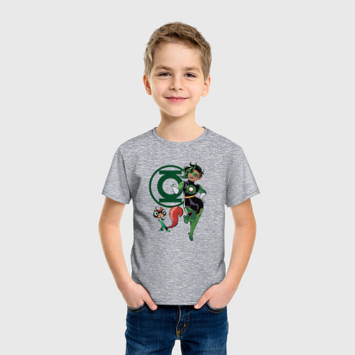 Детская футболка Белка Зеленого фонаря DC Лига Суперпитомцы / Меланж – фото 3