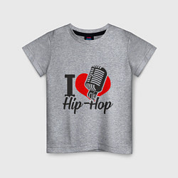 Футболка хлопковая детская Love Hip Hop, цвет: меланж