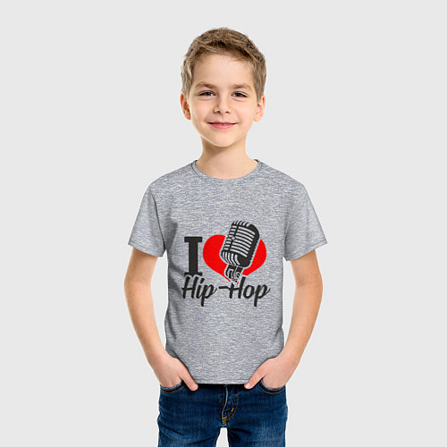 Детская футболка Love Hip Hop / Меланж – фото 3