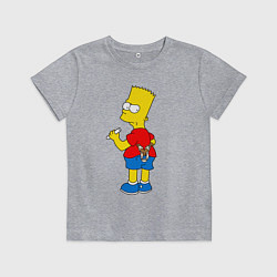 Детская футболка Хулиган Барт Симпсон