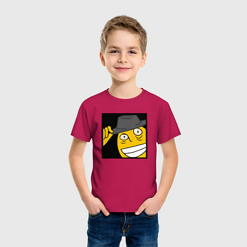 Детская футболка Рофлан здарова / Маджента – фото 3