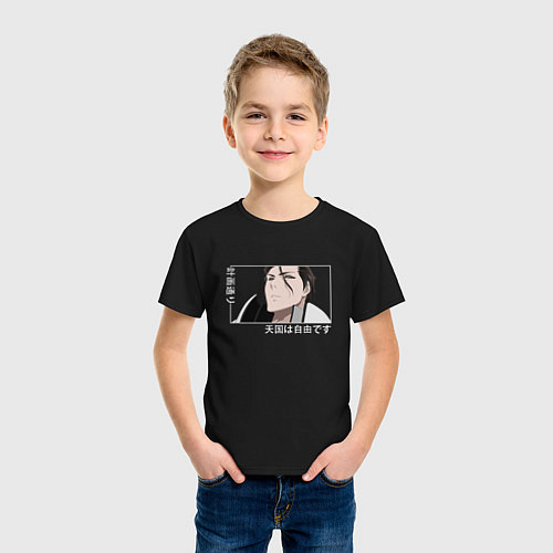Детская футболка Капитан Соске Айдзен / Черный – фото 3