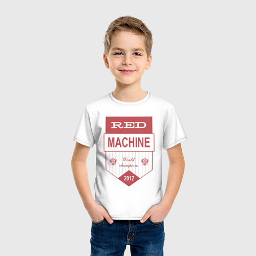 Детская футболка Red machine Russia / Белый – фото 3