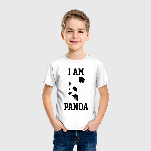Детская футболка Я - панда / Белый – фото 3