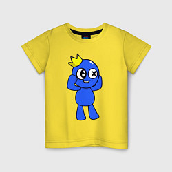 Футболка хлопковая детская Rainbow Friends, цвет: желтый