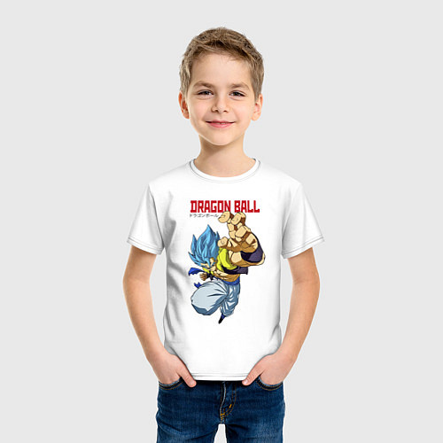 Детская футболка Dragon Ball - Бросок / Белый – фото 3