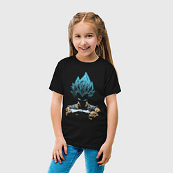 Футболка хлопковая детская Жемчуг Дракона - персонаж, цвет: черный — фото 2