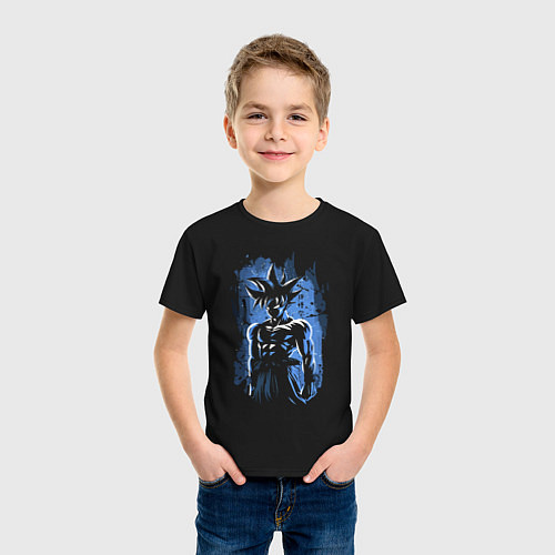 Детская футболка Жемчуг Дракона - Сон Гоку / Черный – фото 3