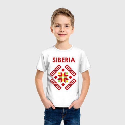 Детская футболка Русский орнамент / Белый – фото 3
