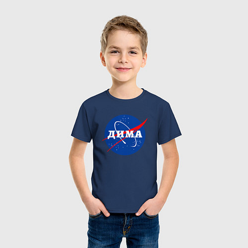 Детская футболка Дима Наса / Тёмно-синий – фото 3