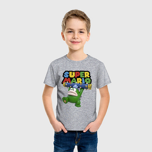 Детская футболка Super Mario - Spike - Character / Меланж – фото 3