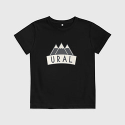Футболка хлопковая детская URAL, цвет: черный