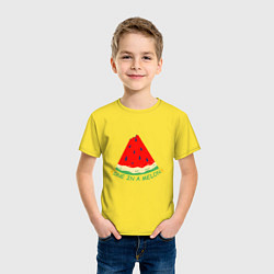 Футболка хлопковая детская One in a melon, цвет: желтый — фото 2