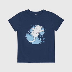 Детская футболка Снежный котоик