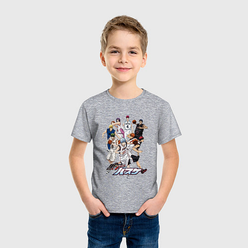 Детская футболка Персонажи баскетбол Куроко / Меланж – фото 3