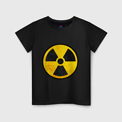 Футболка хлопковая детская Atomic Nuclear, цвет: черный