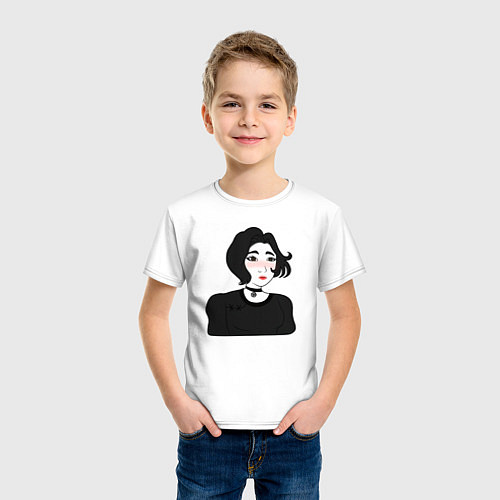 Детская футболка Doomer-girl / Белый – фото 3